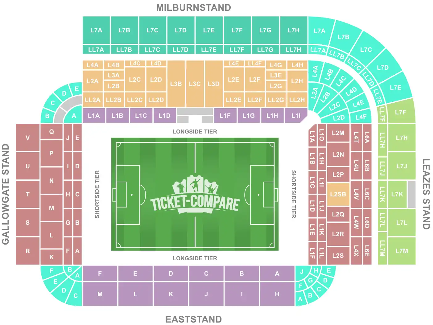 st.James Park seating plan