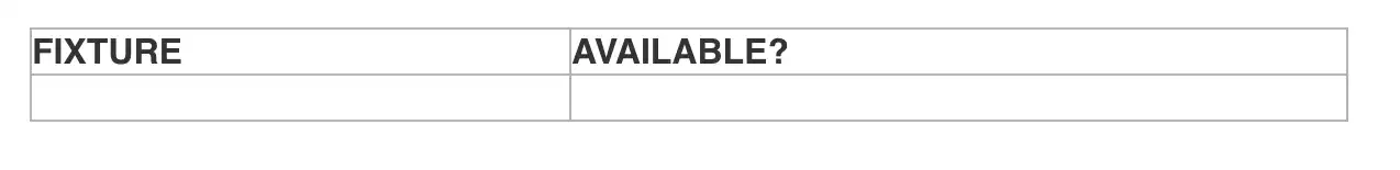 Tyhjä ottelutaulukko