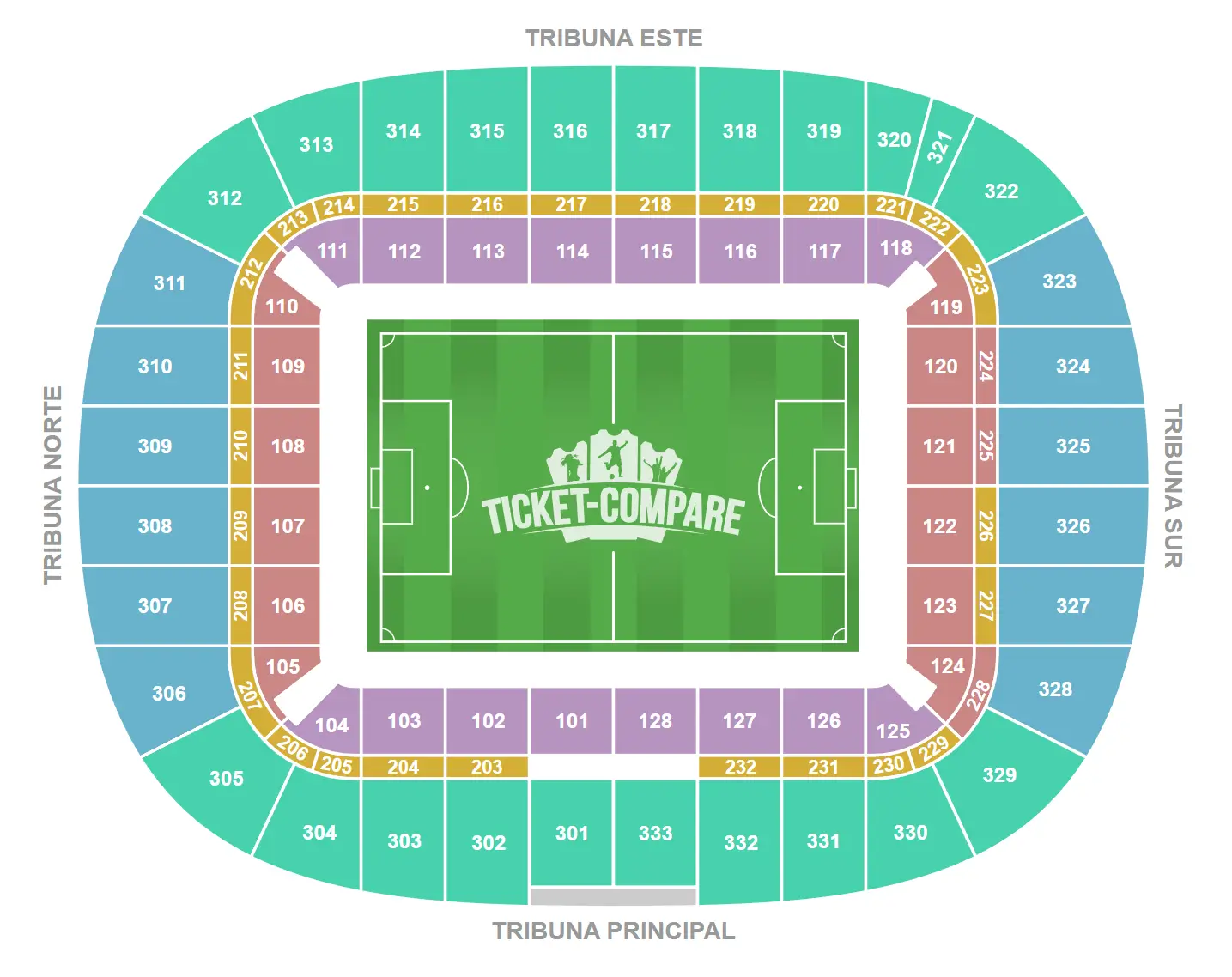 Estadio San Mames Istumapaikkakartta