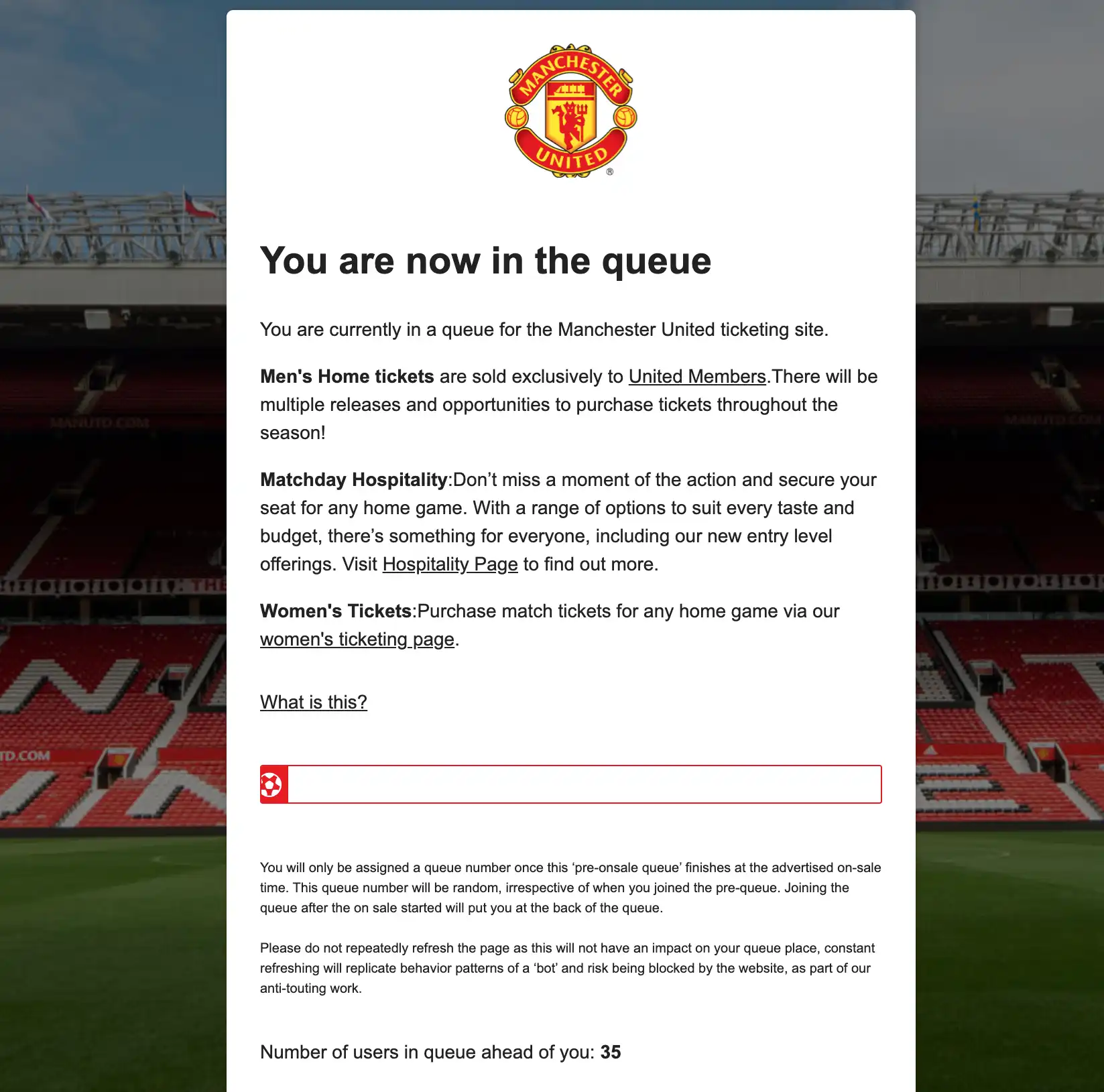 online queue screenshot