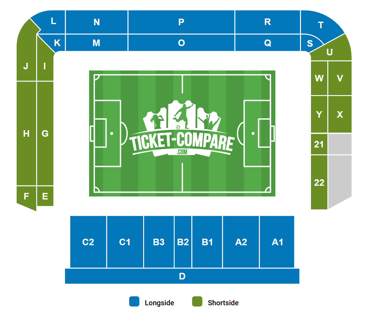 Stadion An der Alten Försterei Istumapaikkakartta