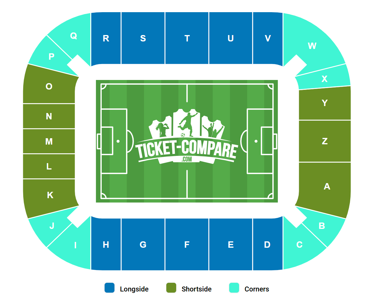 WWK ARENA Istumapaikkakartta