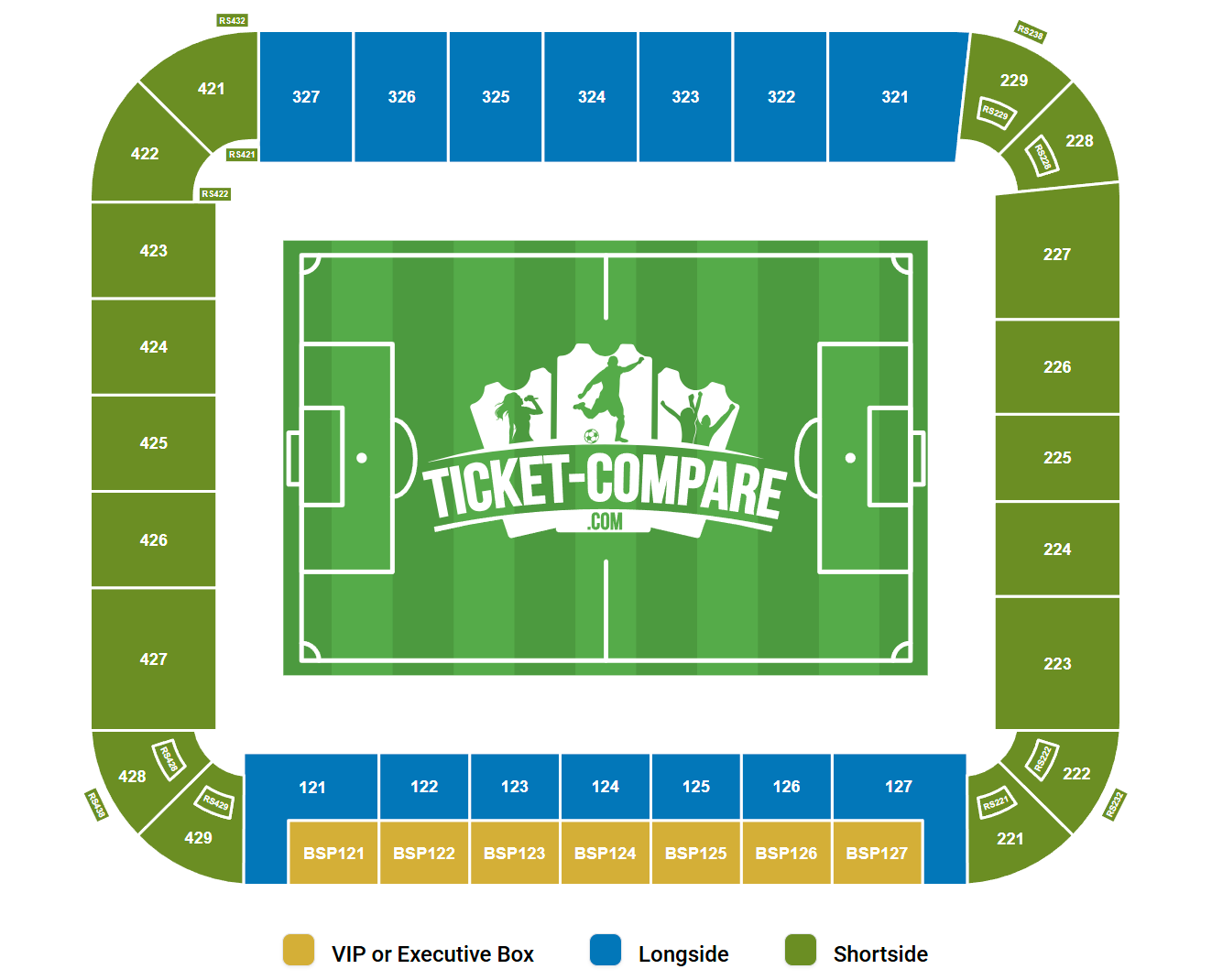 Planet Group Arena Istumapaikkakartta