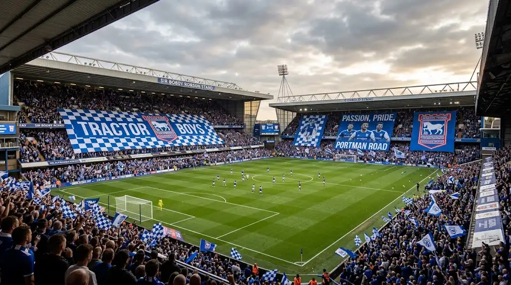 Näin ostat Ipswich Town vierasliput background image